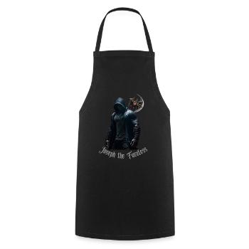 Joseph le Sans Visage - Tablier de cuisine - noir - Devant - AI Model Male 185 dark (185cm)