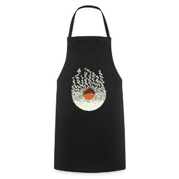 Funky Vinyl - Tablier de cuisine - noir - Devant - AI Model Male 185 dark (185cm)