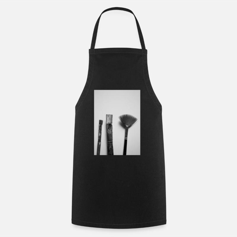 brush - Cooking Apron - black