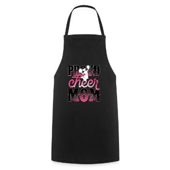 Stolze Cheer Mom - Kochschürze - Schwarz - Vorne - AI Model Male 185 dark (185cm)