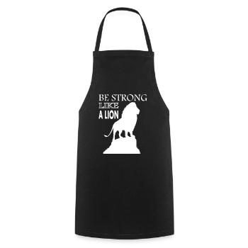 Loewe Lion's Head Safari - Cooking Apron - black - Front - AI Model Male 185 dark (185cm)