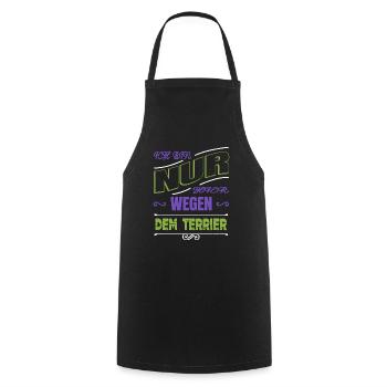 déclaration cool disant geek bday drôle grand danois - Tablier de cuisine - noir - Devant - AI Model Male 185 dark (185cm)