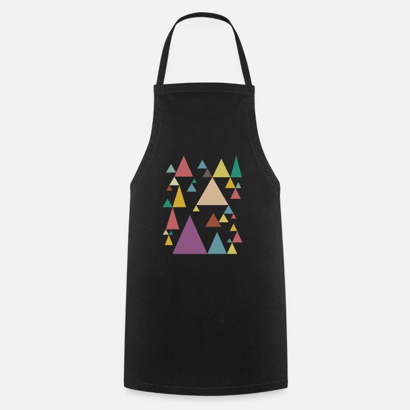Colorful Pyramids - Kochschürze - Schwarz