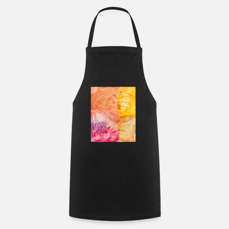 Art abstrait - Tablier de cuisine - noir