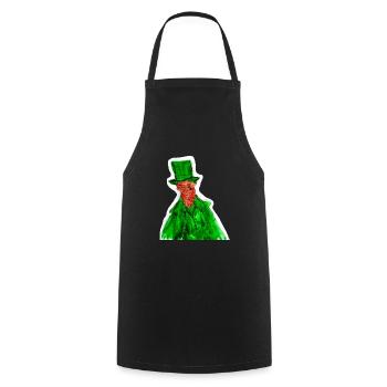 patrick de st patrick - Tablier de cuisine - noir - Devant - AI Model Male 185 dark (185cm)