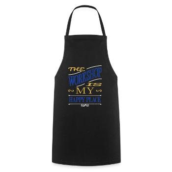 Construction Charpentier Charpentier Fille T-shirts - Tablier de cuisine - noir - Devant - AI Model Male 185 dark (185cm)