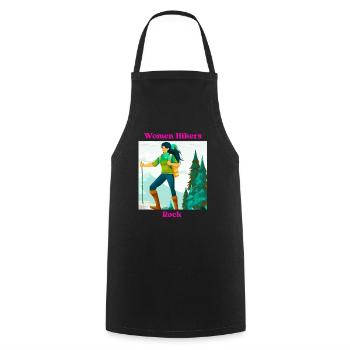 Femmes Randonneuses Rock - Tablier de cuisine - noir - Devant - AI Model Male 185 dark (185cm)