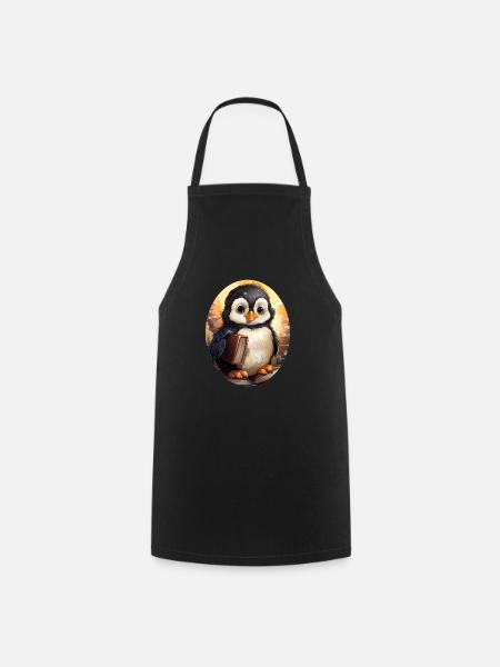 Pinguin - Kochschürze - Schwarz