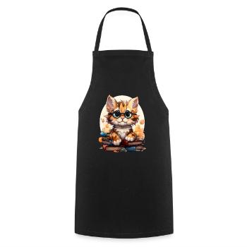 Tiger - Cooking Apron - black - Front - AI Model Male 185 dark (185cm)