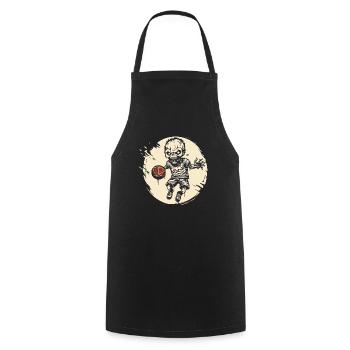 Zombie kid playing basketball - Cooking Apron - black - Front - AI Model Male 185 dark (185cm)