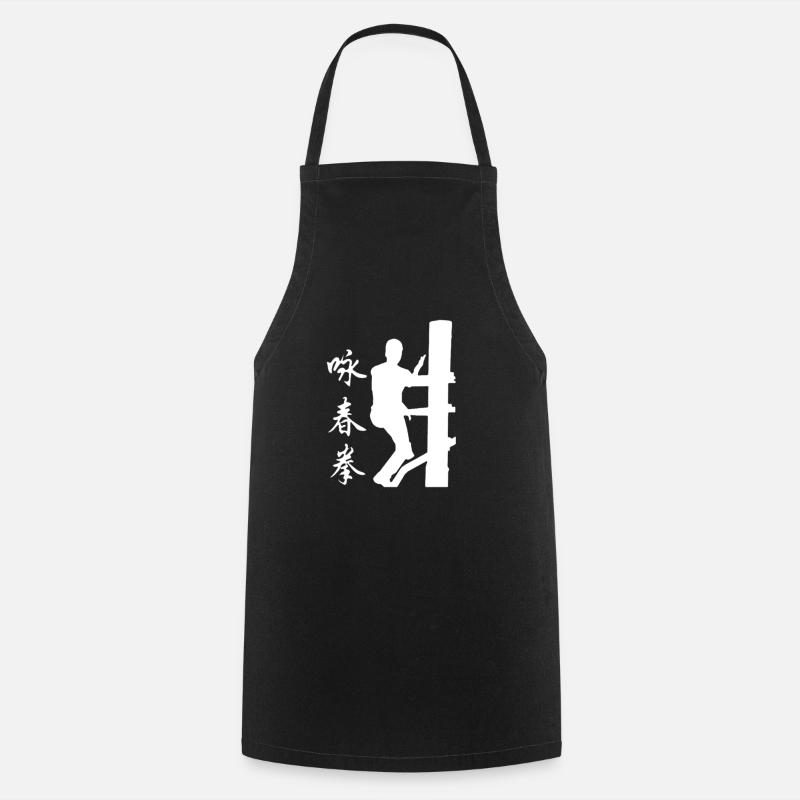 Shadow Blanc Mook Jong - Tablier de cuisine - noir