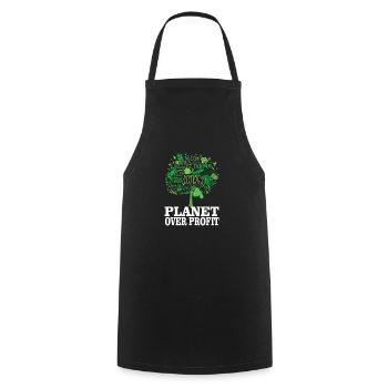 Klima Klimawandel Umwelt Streik Climate - Kochschürze - Schwarz - Vorne - AI Model Male 185 dark (185cm)