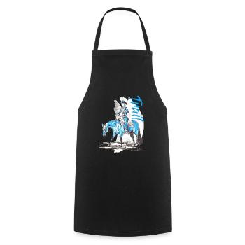 PISTE - Tablier de cuisine - noir - Devant - AI Model Male 185 dark (185cm)
