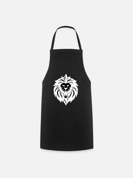 lion - Cooking Apron - black