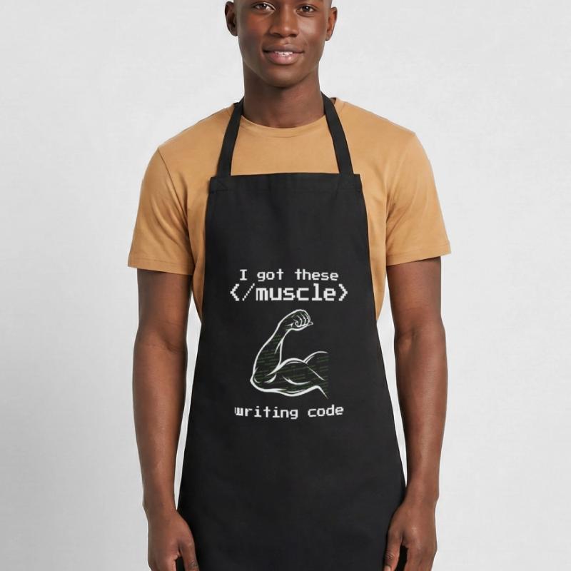 J’ai eu ces codeurs de programmeur de code d’écriture musculaire Tablier de cuisine