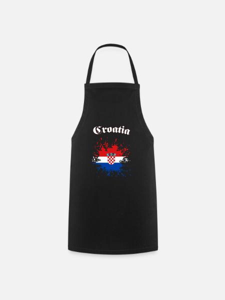 Croatia Kroatien - Kochschürze - Schwarz