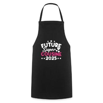 Future super cousine 2025 - Tablier de cuisine - noir - Devant - AI Model Male 185 dark (185cm)