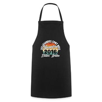 Cadeau Les légendes sont nées en Novembre 2016 - Tablier de cuisine - noir - Devant - AI Model Male 185 dark (185cm)