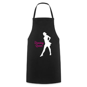 Danse tournoi Danse de société Danse latine - Tablier de cuisine - noir - Devant - AI Model Male 185 dark (185cm)