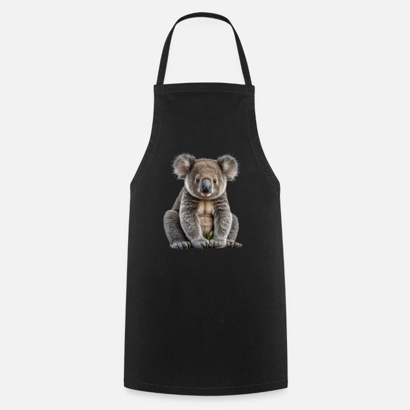 Super süßer Koala Bär - Kochschürze - Schwarz
