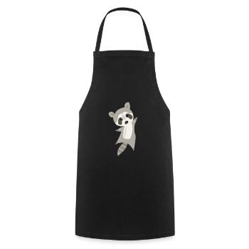 racoon - Cooking Apron - black - Front - AI Model Male 185 dark (185cm)