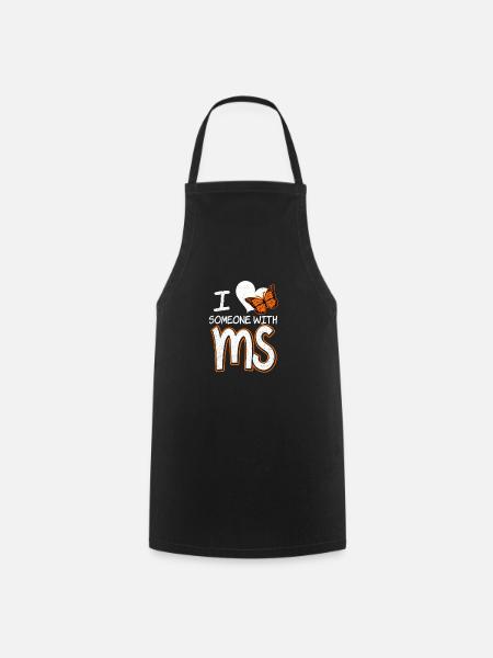 MS-Bewusstsein Ich liebe jeden mit MS-Geschenk - Kochschürze - Schwarz