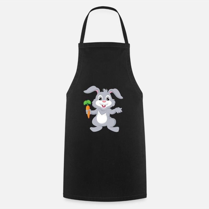 Rabbit - Rabbit - Design - Cooking Apron - black