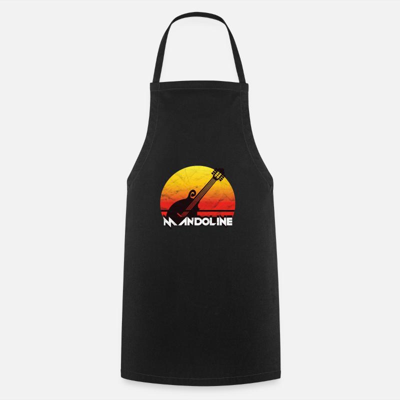 MANDOLINE GUITAR SUNSET GIFT - Tablier de cuisine - noir