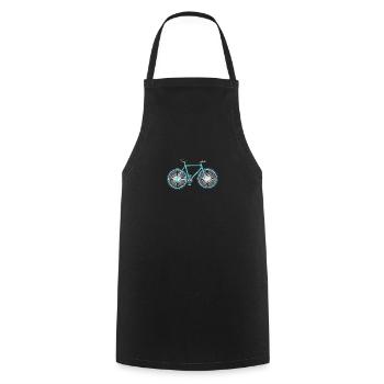 Chaîne de bicyclette - Tablier de cuisine - noir - Devant - AI Model Male 185 dark (185cm)