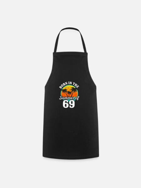 Born in the summer of '69 - Cooking Apron - black