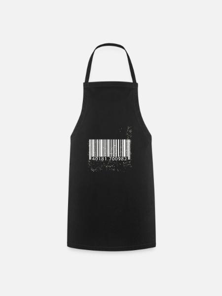 Barcode Geschenkidee - Kochschürze - Schwarz