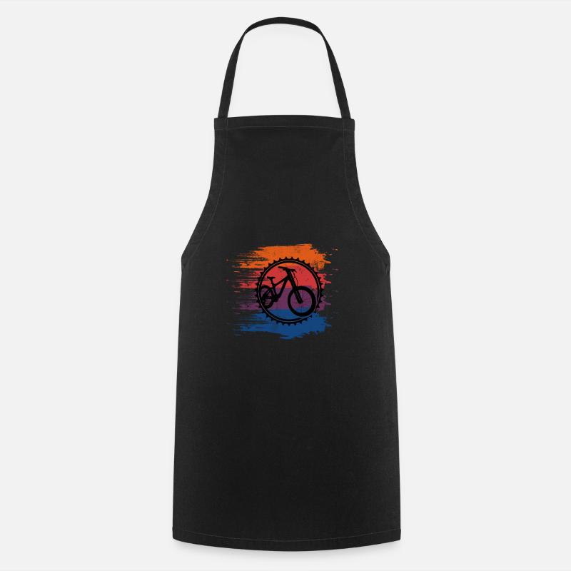 Cadeau rétro VTT VTT - Tablier de cuisine - noir
