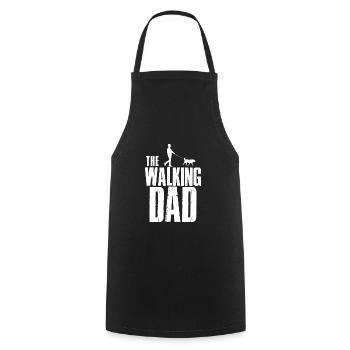 Dog dogs father walking dad - Cooking Apron - black - Front - AI Model Male 185 dark (185cm)