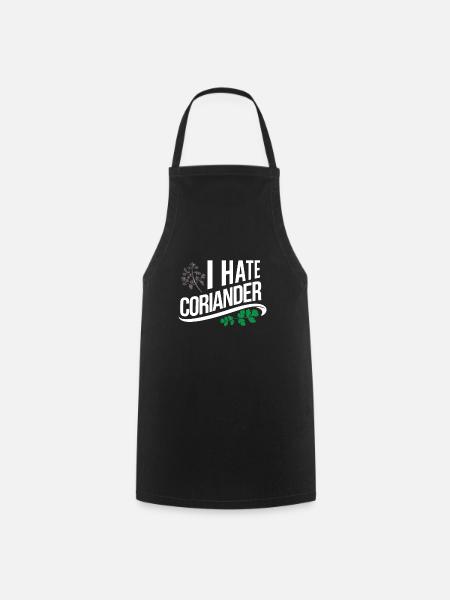 I hate coriander - Koriander - Kochschürze - Schwarz