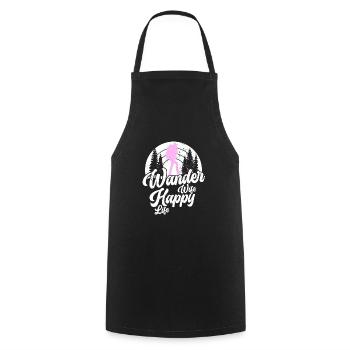 Randonnée Randonneurs Montagnes Alpinisme Randonnée Fille - Tablier de cuisine - noir - Devant - AI Model Male 185 dark (185cm)