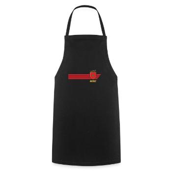 Morocco Moroccan Lions Football Fan Jersey - Cooking Apron - black - Front - AI Model Male 185 dark (185cm)