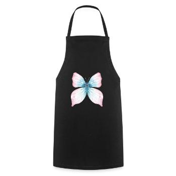 Butterfly Wings Butterfly Carnival Carnival - Cooking Apron - black - Front - AI Model Male 185 dark (185cm)