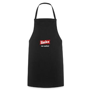 Against the right wing - Cooking Apron - black - Front - AI Model Male 185 dark (185cm)