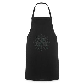 Inner Eye Radiance Graphic Badge - Cooking Apron - black - Front - AI Model Male 185 dark (185cm)