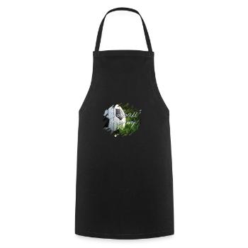 Fußball Mama - Kochschürze - Schwarz - Vorne - AI Model Male 185 dark (185cm)