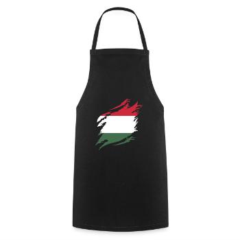 Hungary Flag Hungarian Flag Balaton Hungary - Cooking Apron - black - Front - AI Model Male 185 dark (185cm)