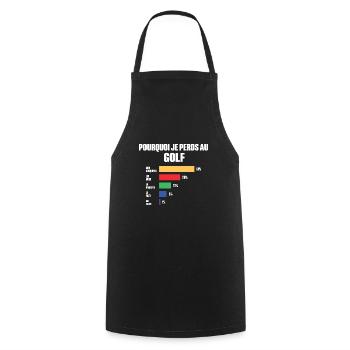 Golf Jersey I Can't I Have Golf - Cooking Apron - black - Front - AI Model Male 185 dark (185cm)