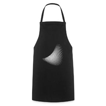Optical illusion pattern shapes geometry gift - Cooking Apron - black - Front - AI Model Male 185 dark (185cm)