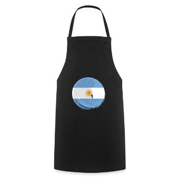 Argentine Drapeau Amérique du Sud Drapeau argentin - Tablier de cuisine - noir - Devant - AI Model Male 185 dark (185cm)
