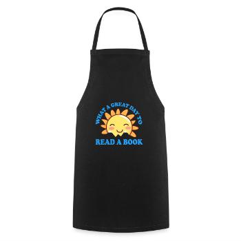 SONNE SONNENSCHEIN SONNENBLUME - Kochschürze - Schwarz - Vorne - AI Model Male 185 dark (185cm)