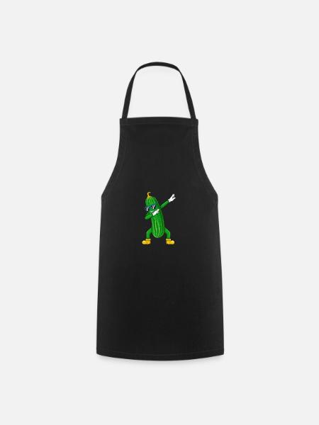 Dabbing Gurke Dab Tanz Geschenk Geburtstag - Kochschürze - Schwarz
