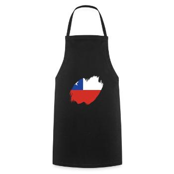 Chile Flagge Südamerika Chilenische Fahne Vintage - Kochschürze - Schwarz - Vorne - AI Model Male 185 dark (185cm)