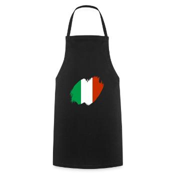 Italie Drapeau Vintage Drapeau Italien Occasion Look - Tablier de cuisine - noir - Devant - AI Model Male 185 dark (185cm)