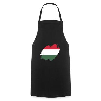 Hungary Flag Hungarian Flag Balaton Hungary - Cooking Apron - black - Front - AI Model Male 185 dark (185cm)