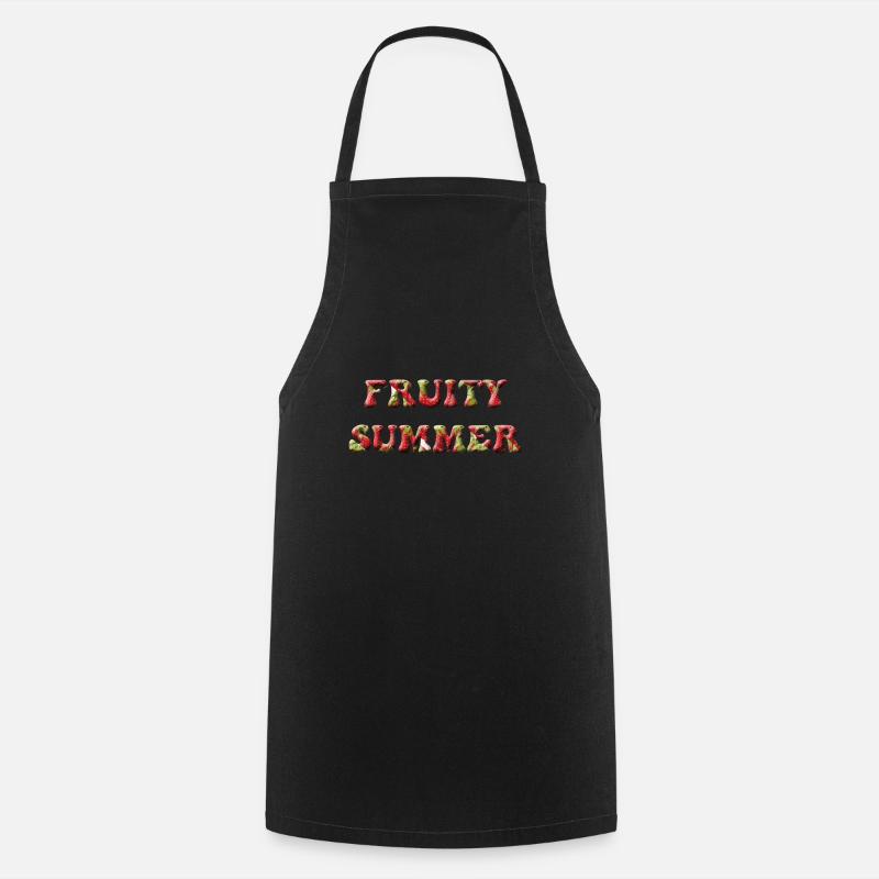 FRUITY SUMMER - Cooking Apron - black